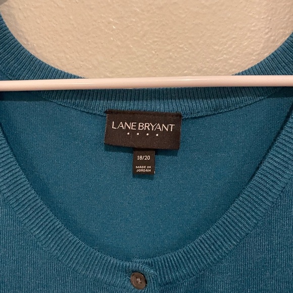 Lane Bryant Women's Teal Cardigan - Picture 3 of 5